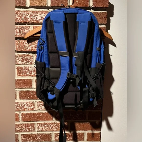 The North Face Rugged Borealis backpack in Blue and Black
